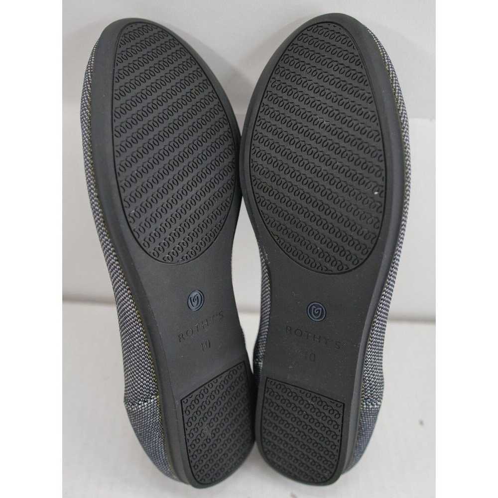 Rothys, The Flat Black Round Toe, Gray Halo Shoes… - image 6