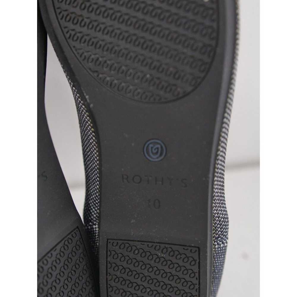 Rothys, The Flat Black Round Toe, Gray Halo Shoes… - image 7