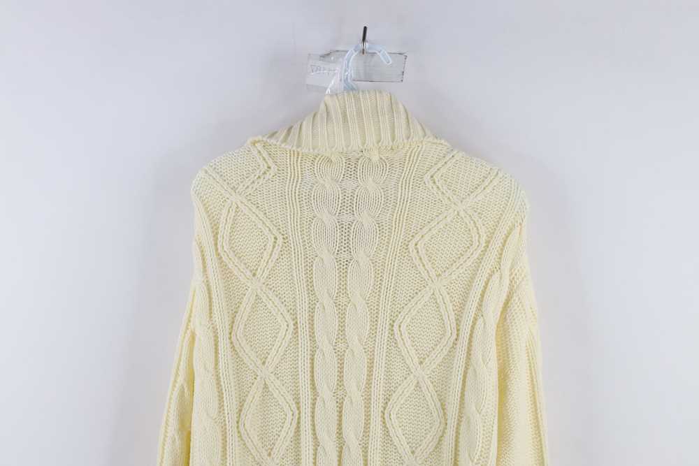 Vintage Vintage 60s 70s Donegal Cable Knit Fisher… - image 10
