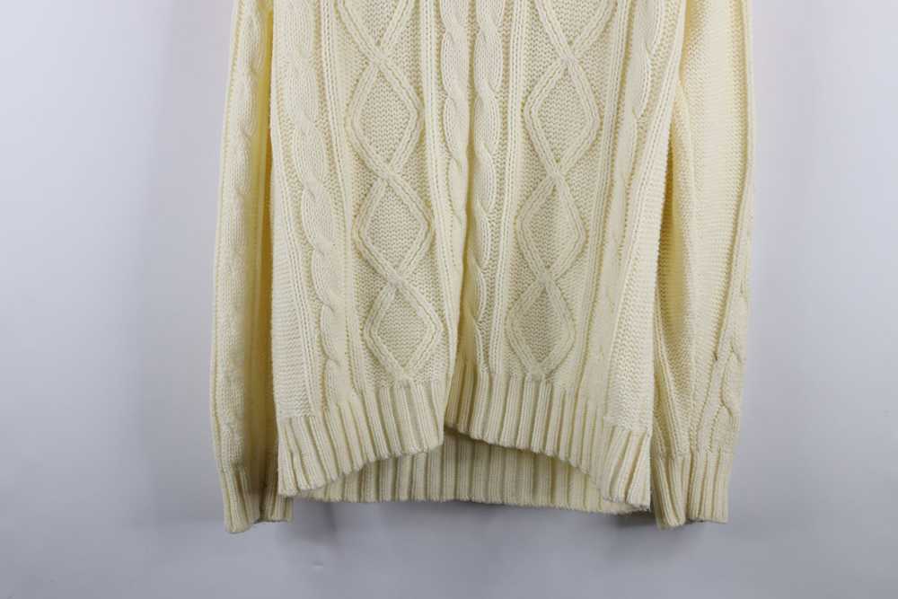 Vintage Vintage 60s 70s Donegal Cable Knit Fisher… - image 11