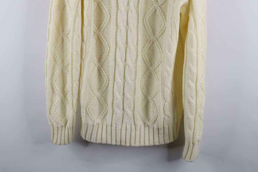 Vintage Vintage 60s 70s Donegal Cable Knit Fisher… - image 3