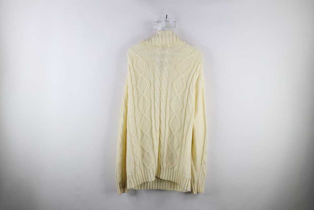 Vintage Vintage 60s 70s Donegal Cable Knit Fisher… - image 9