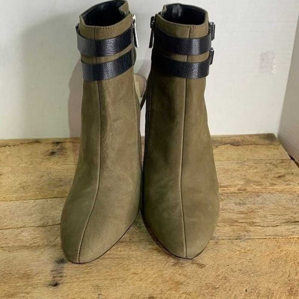 Jessica Simpson daxton olive green heels buckle o… - image 2