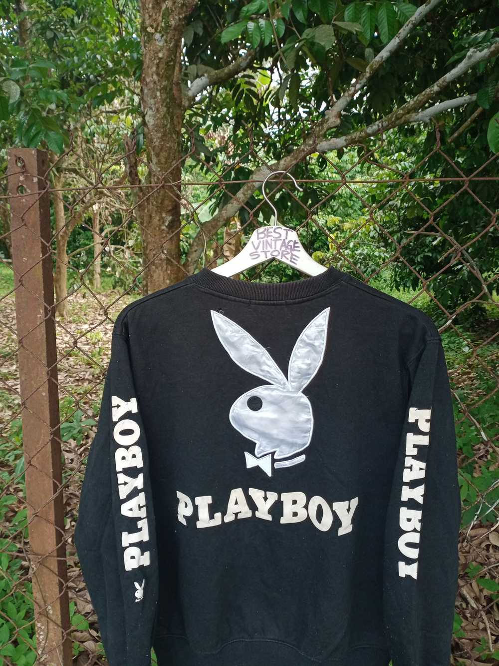 Playboy × Vintage Vintage 90s Playboy Big Logo Cr… - image 2