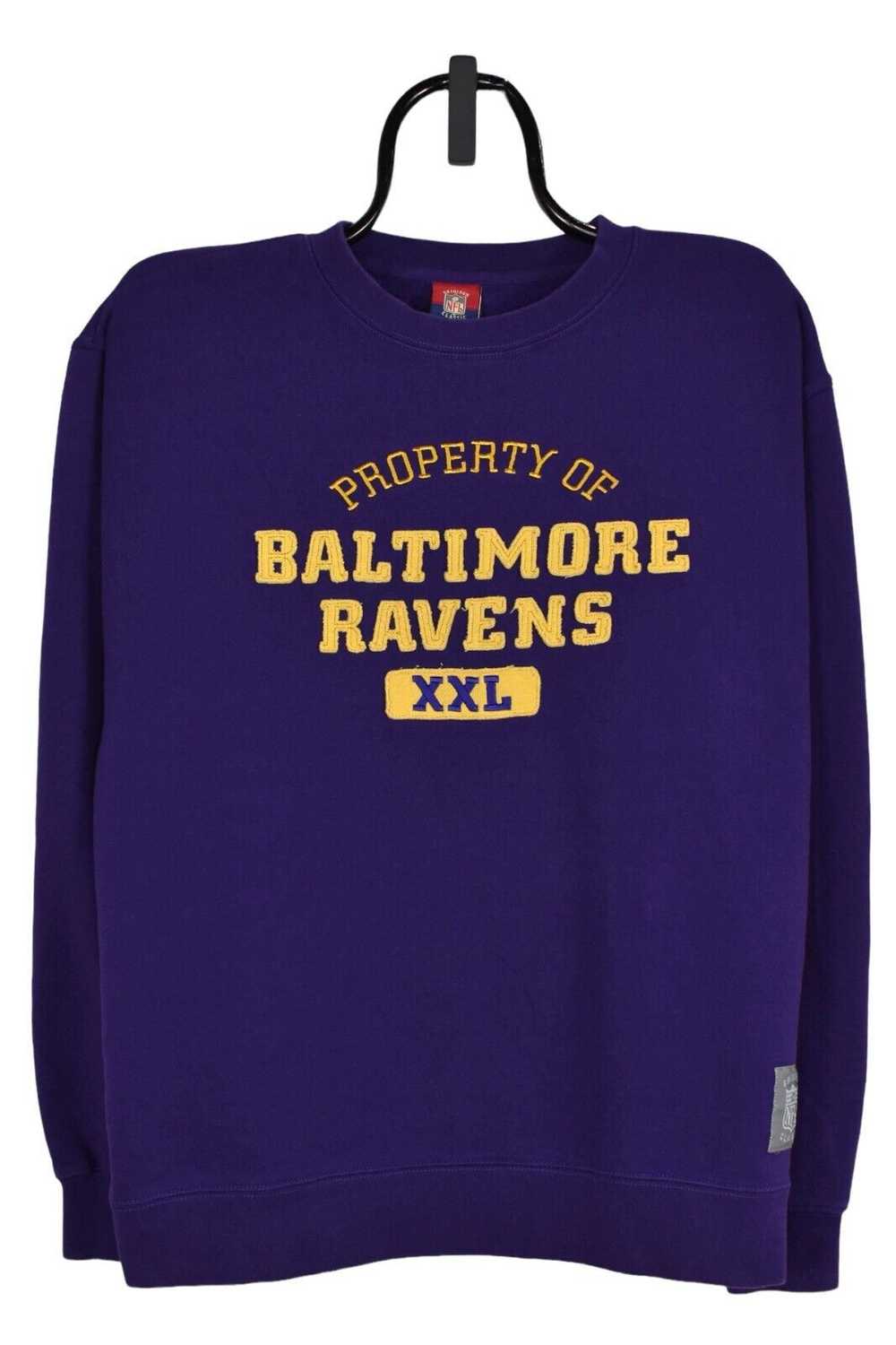 NFL Vintage Baltimore Ravens sweatshirt (L), purp… - image 1