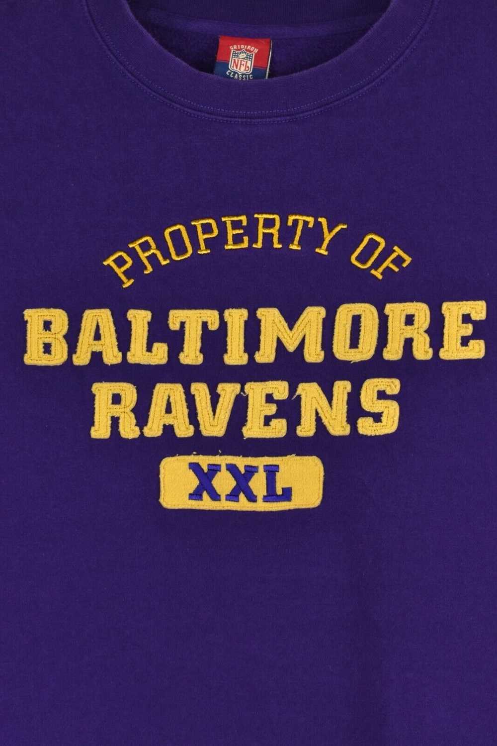 NFL Vintage Baltimore Ravens sweatshirt (L), purp… - image 2