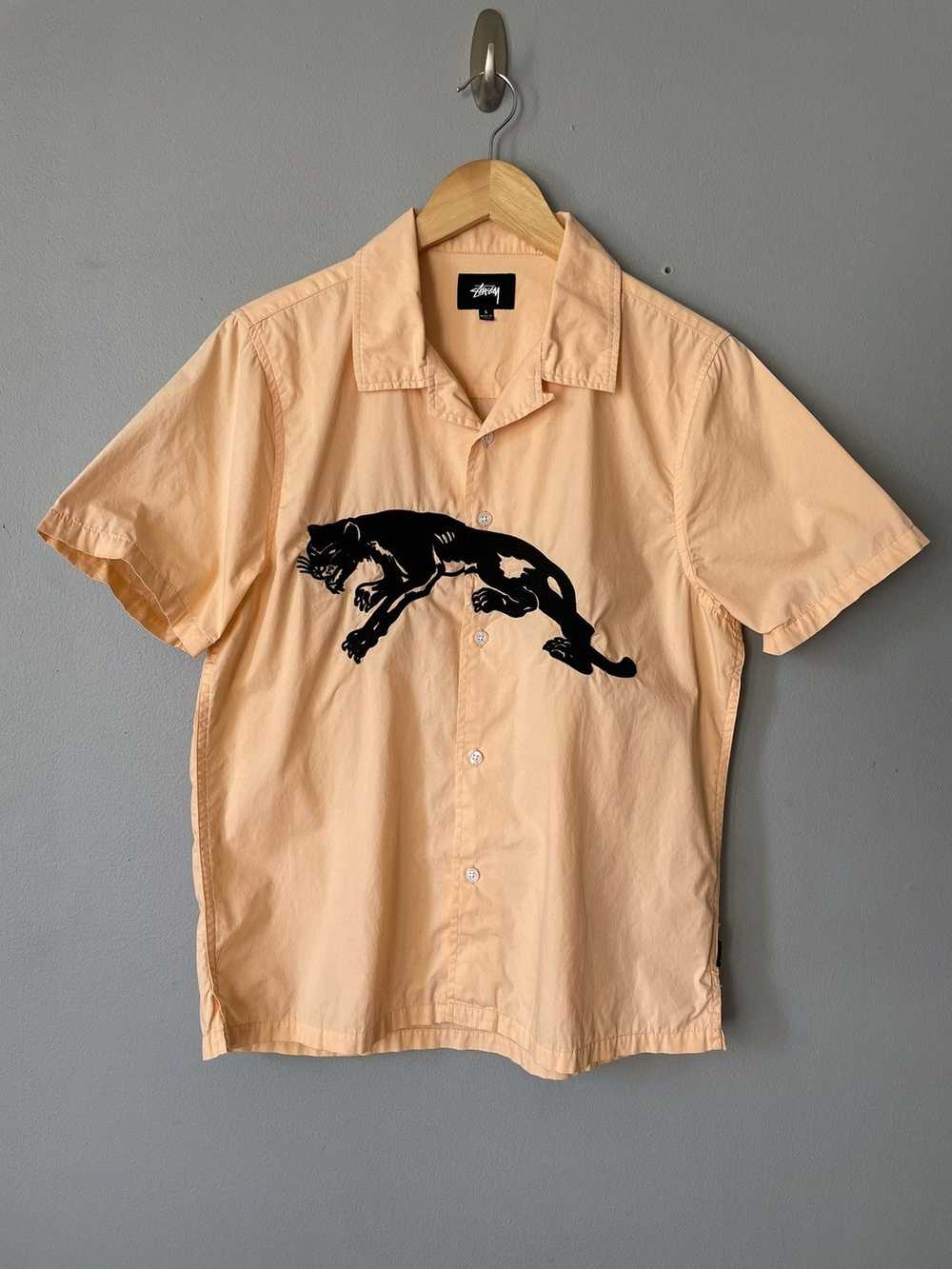 Stussy S/S18 Panther Camp Collar Shirt - image 1