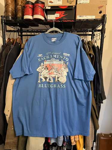 Band Tees × Hanes × Vintage Vintage Bluegrass Tee - image 1