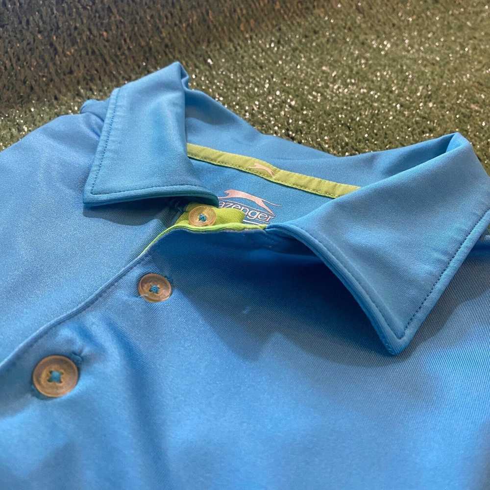Grand Slam Slazenger Golf Shirt Blue / White / Gr… - image 11