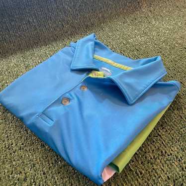 Grand Slam Slazenger Golf Shirt Blue / White / Gr… - image 1