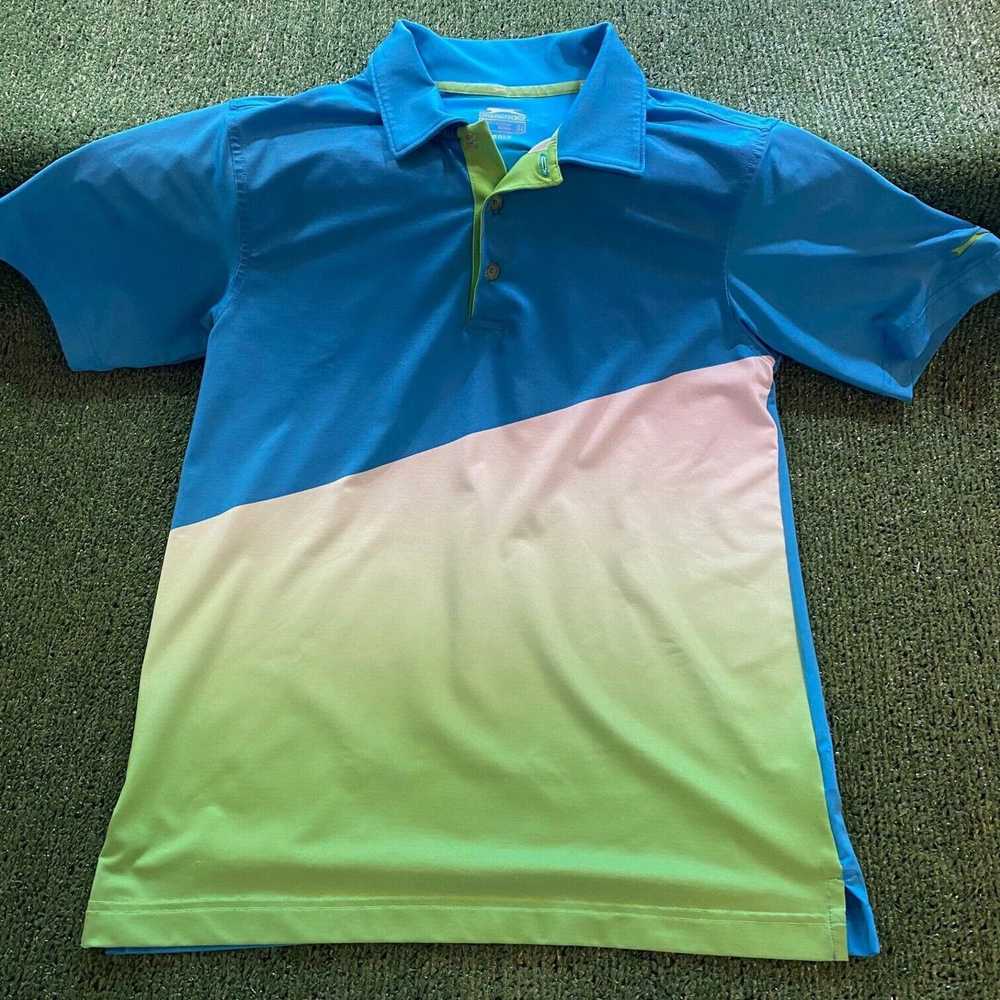 Grand Slam Slazenger Golf Shirt Blue / White / Gr… - image 3