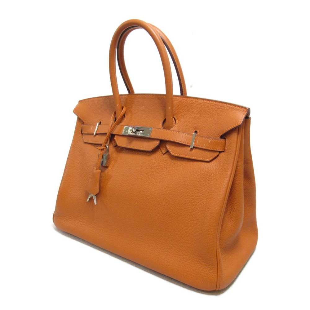 Hermes HERMES Birkin 35 handbag Orange Taurillon … - image 3