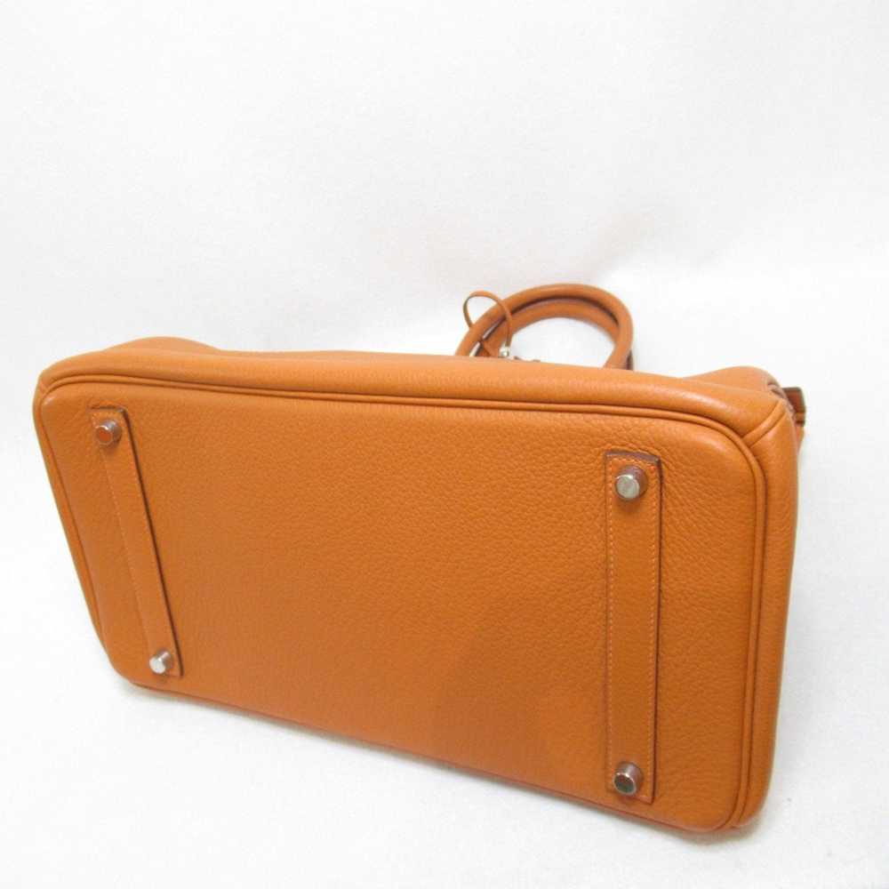 Hermes HERMES Birkin 35 handbag Orange Taurillon … - image 4