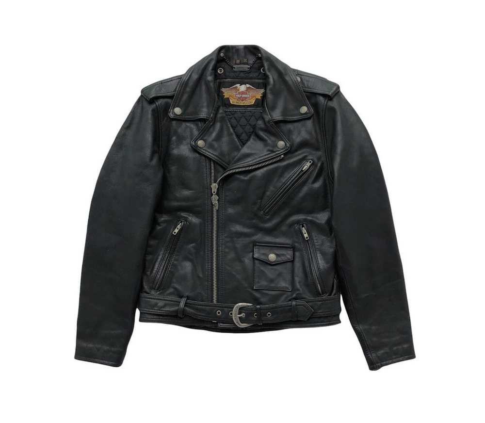 Harley Davidson × Leather Jacket × Vintage Harley… - image 10