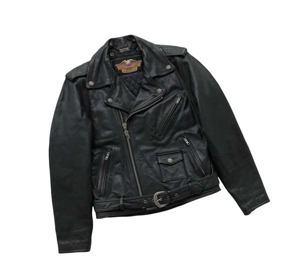 Harley Davidson × Leather Jacket × Vintage Harley… - image 3