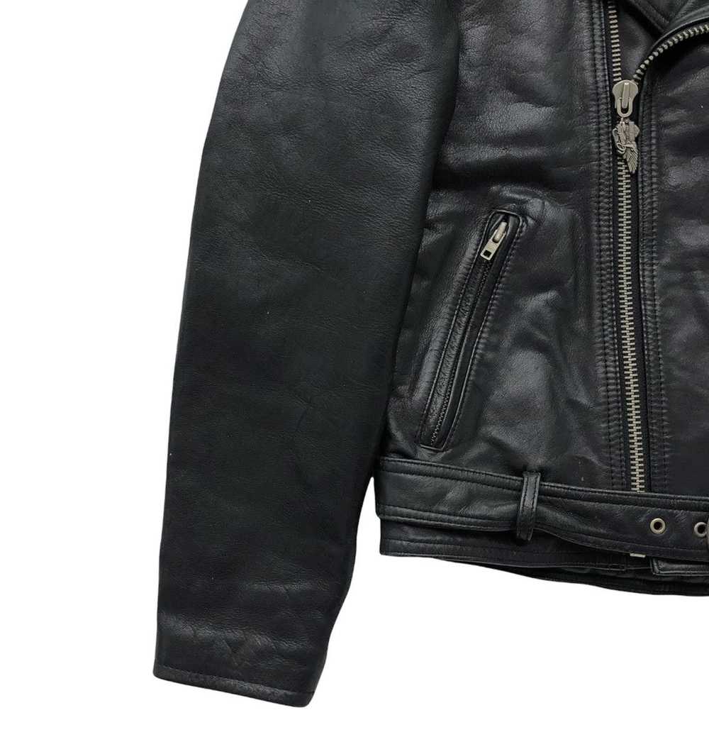 Harley Davidson × Leather Jacket × Vintage Harley… - image 7