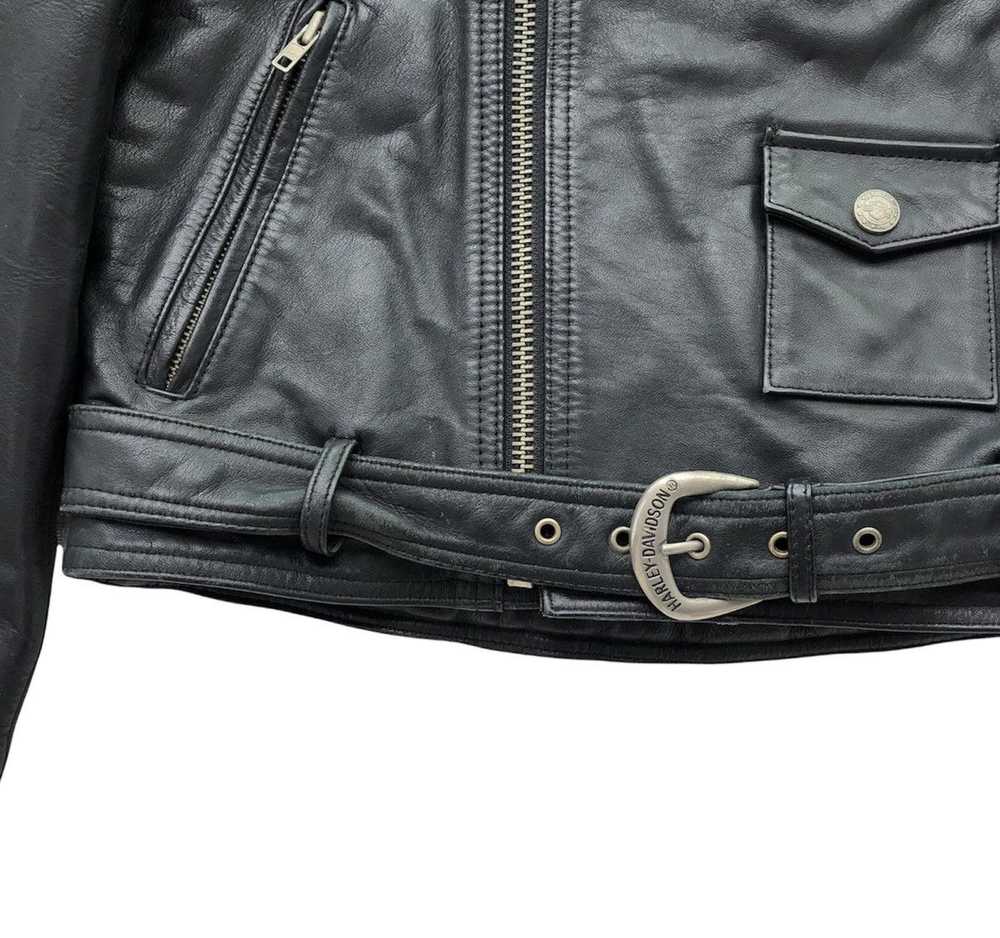 Harley Davidson × Leather Jacket × Vintage Harley… - image 9