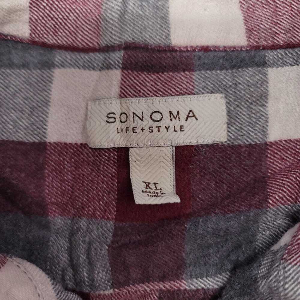 Sonoma Sonoma Gingham Flannel Button Up Shirt Men… - image 3