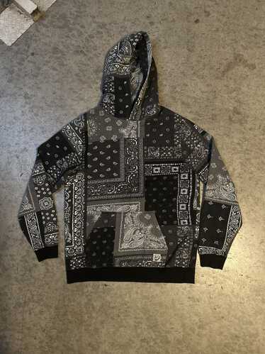 Rare × Streetwear × Vintage Bandana print hoodie B