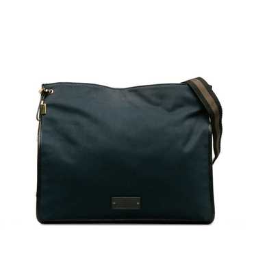 Gucci GUCCI Shoulder Bag 90656 Navy Canvas Leathe… - image 1