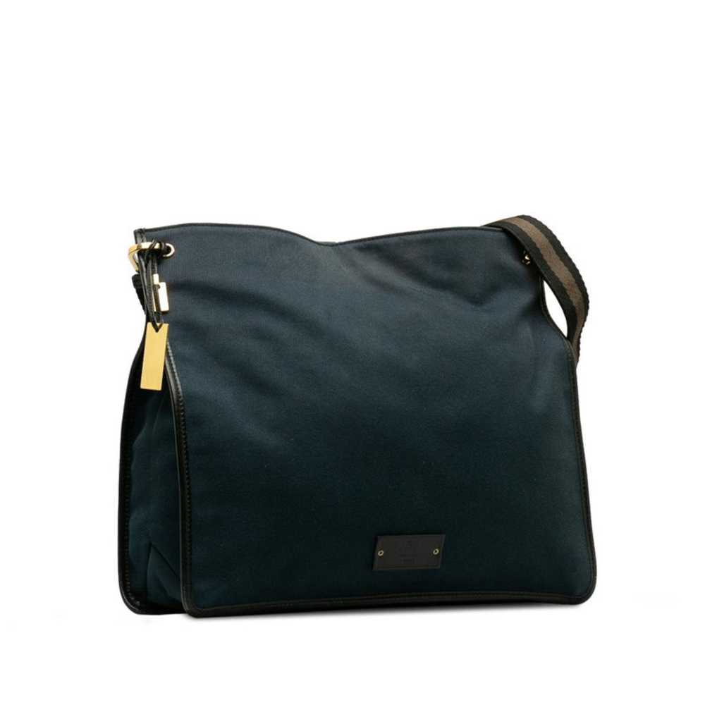 Gucci GUCCI Shoulder Bag 90656 Navy Canvas Leathe… - image 2