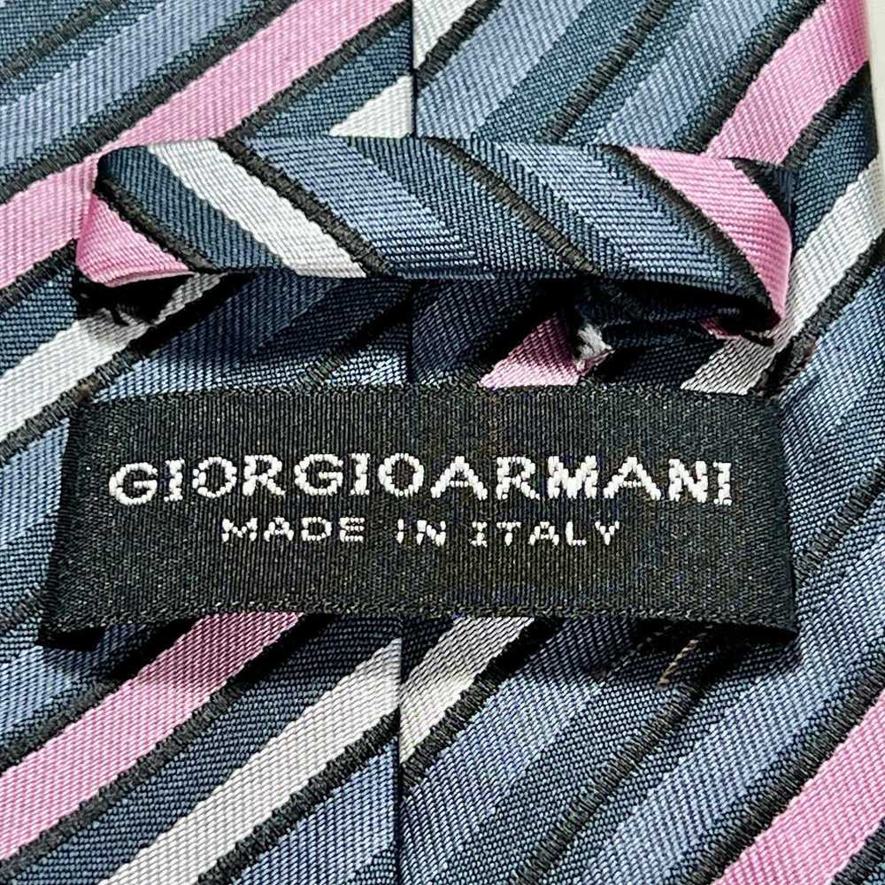 Giorgio Armani Giorgio Armani Men's Tie Black Pin… - image 3