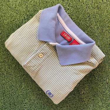 Izod Izod Men's Performance Golf Shirt Green / Bl… - image 1