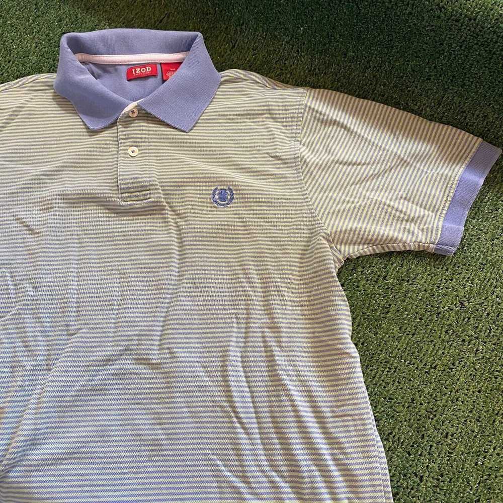 Izod Izod Men's Performance Golf Shirt Green / Bl… - image 4