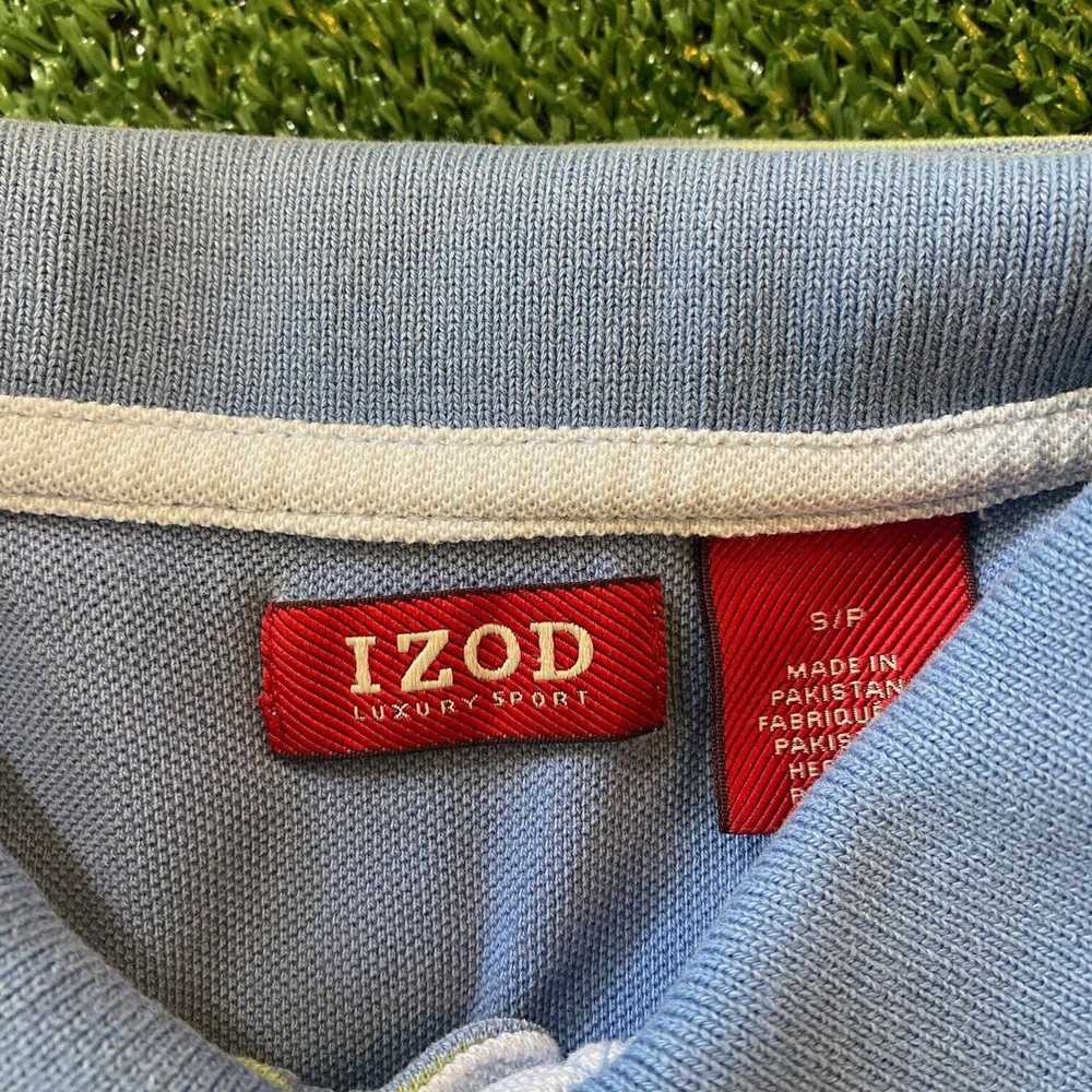 Izod Izod Men's Performance Golf Shirt Green / Bl… - image 8