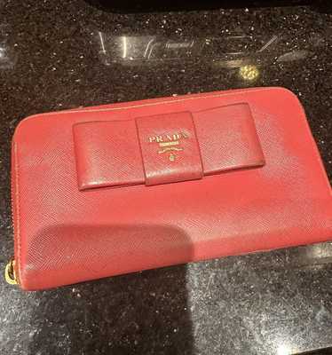 Prada Pink Prada long zippy wallet
