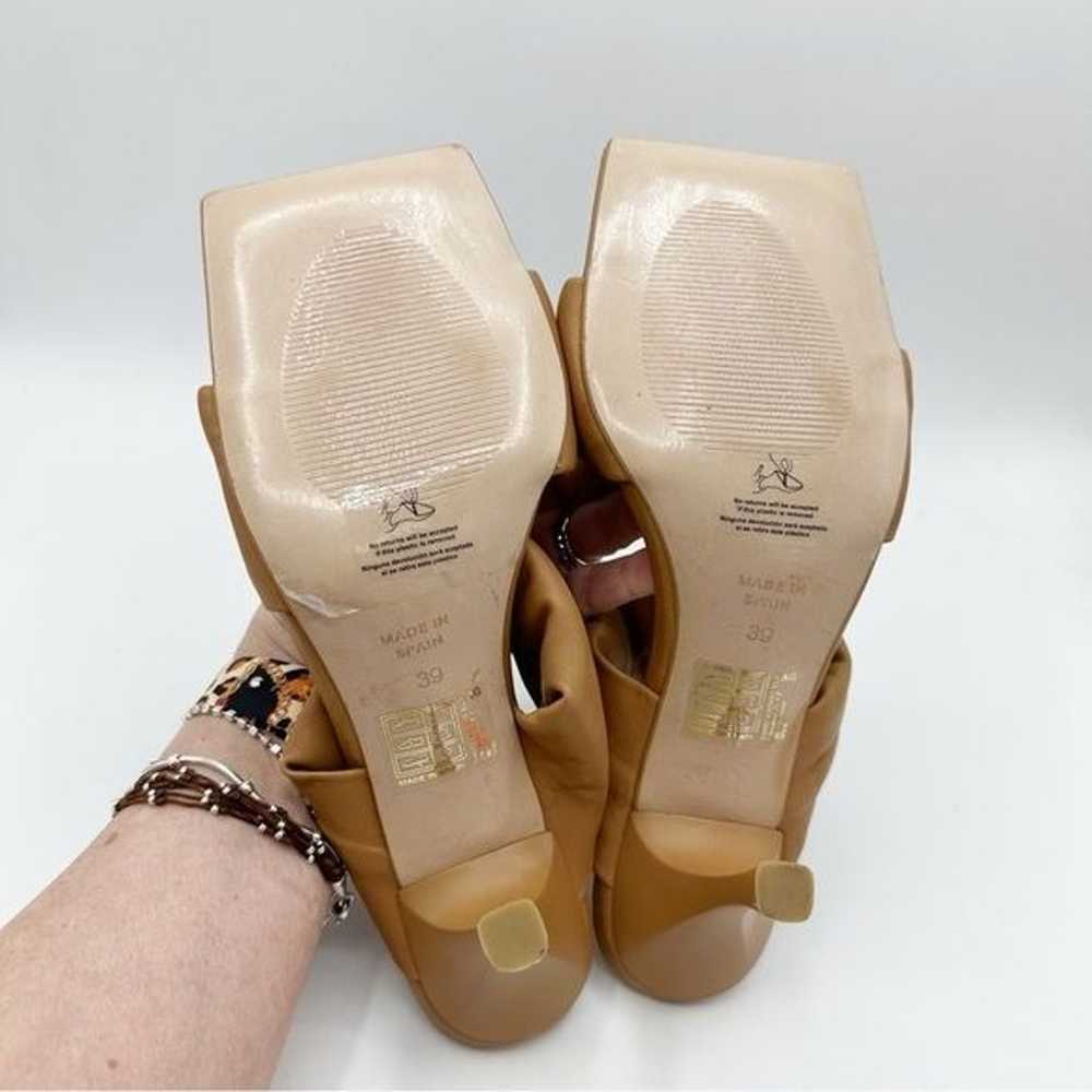 NEW ALOHAS Puffy Twist Strap Mule in Camel Tan Br… - image 11