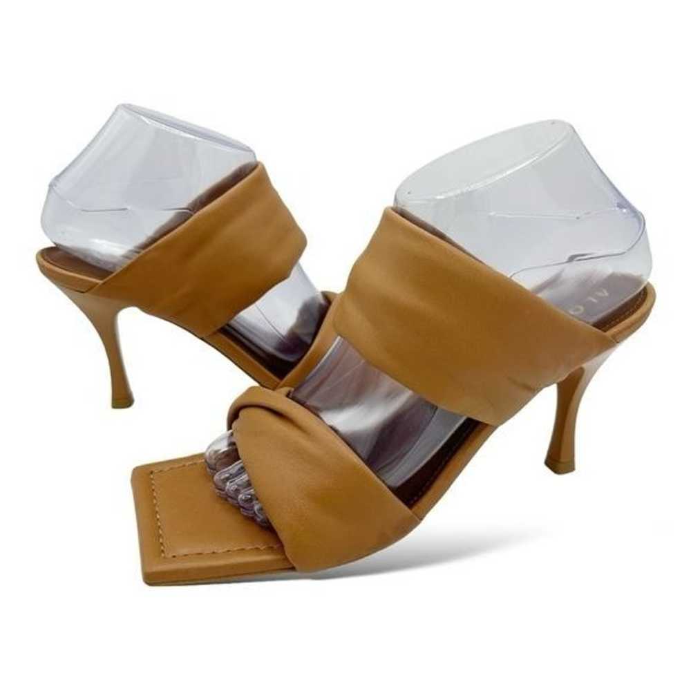 NEW ALOHAS Puffy Twist Strap Mule in Camel Tan Br… - image 1