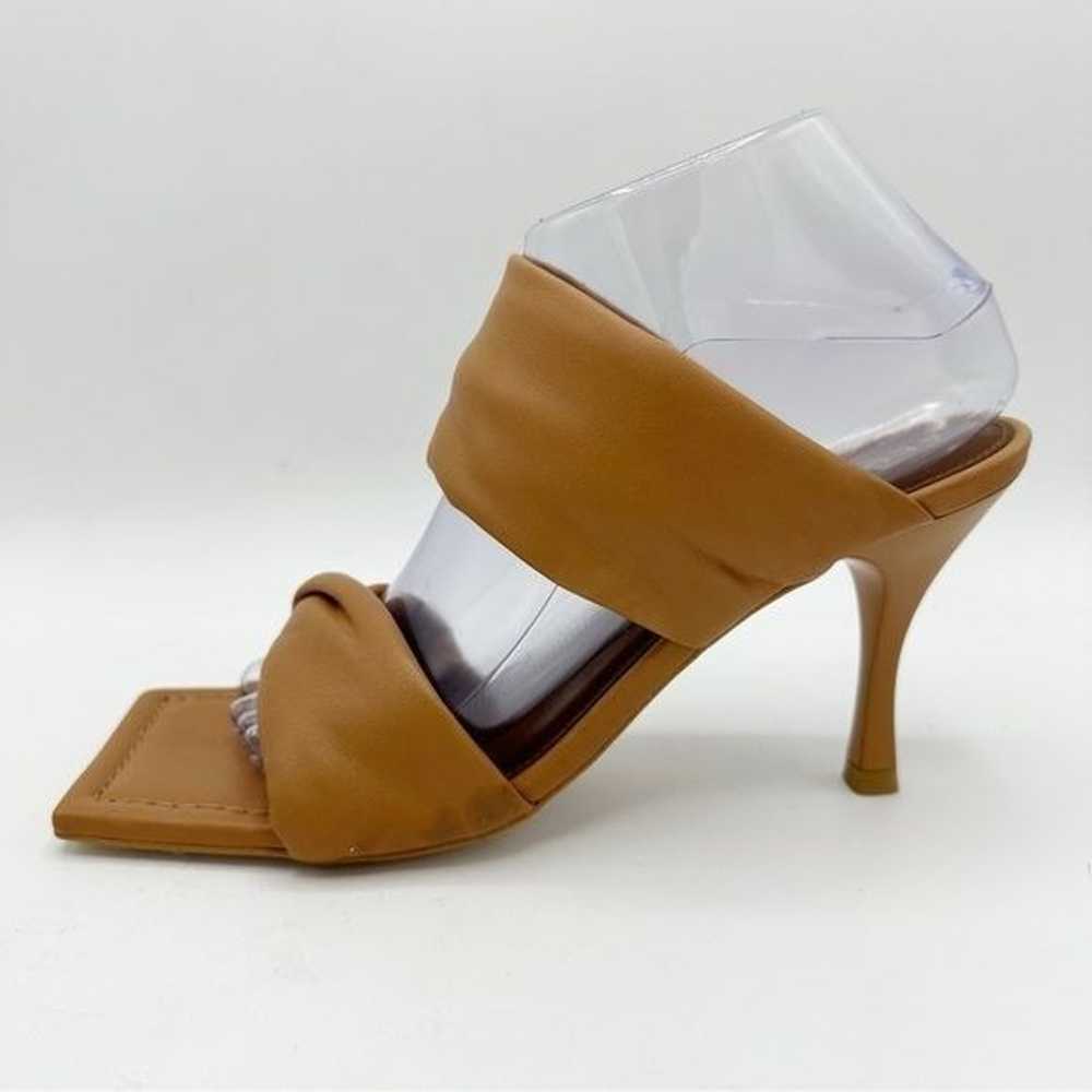 NEW ALOHAS Puffy Twist Strap Mule in Camel Tan Br… - image 2