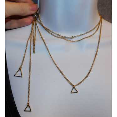 Other Multilayer Gold Lariat Necklace - image 1