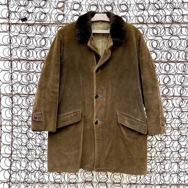 Vintage 60s Great Western Corduroy sherpa lined w… - image 1
