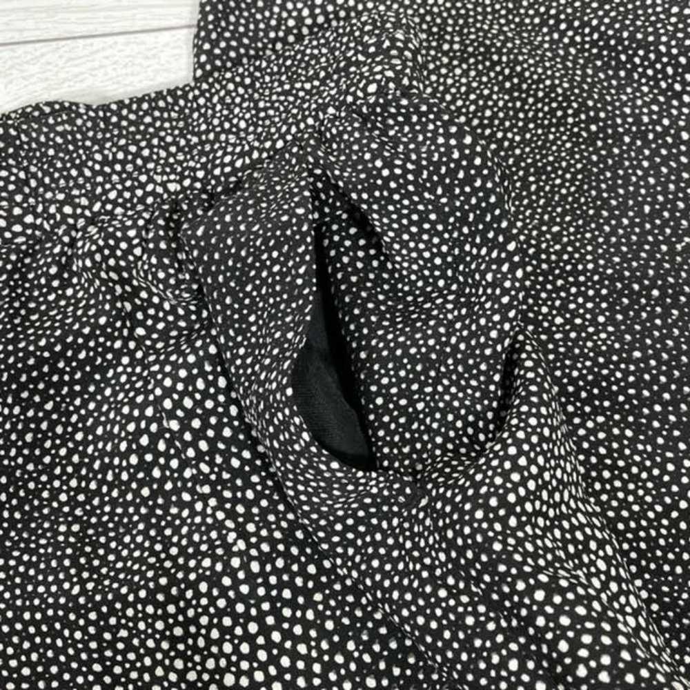 Joie Joie Black White Mini Dot Pattern Silk Loung… - image 2