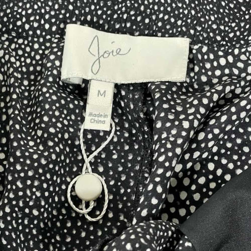 Joie Joie Black White Mini Dot Pattern Silk Loung… - image 3