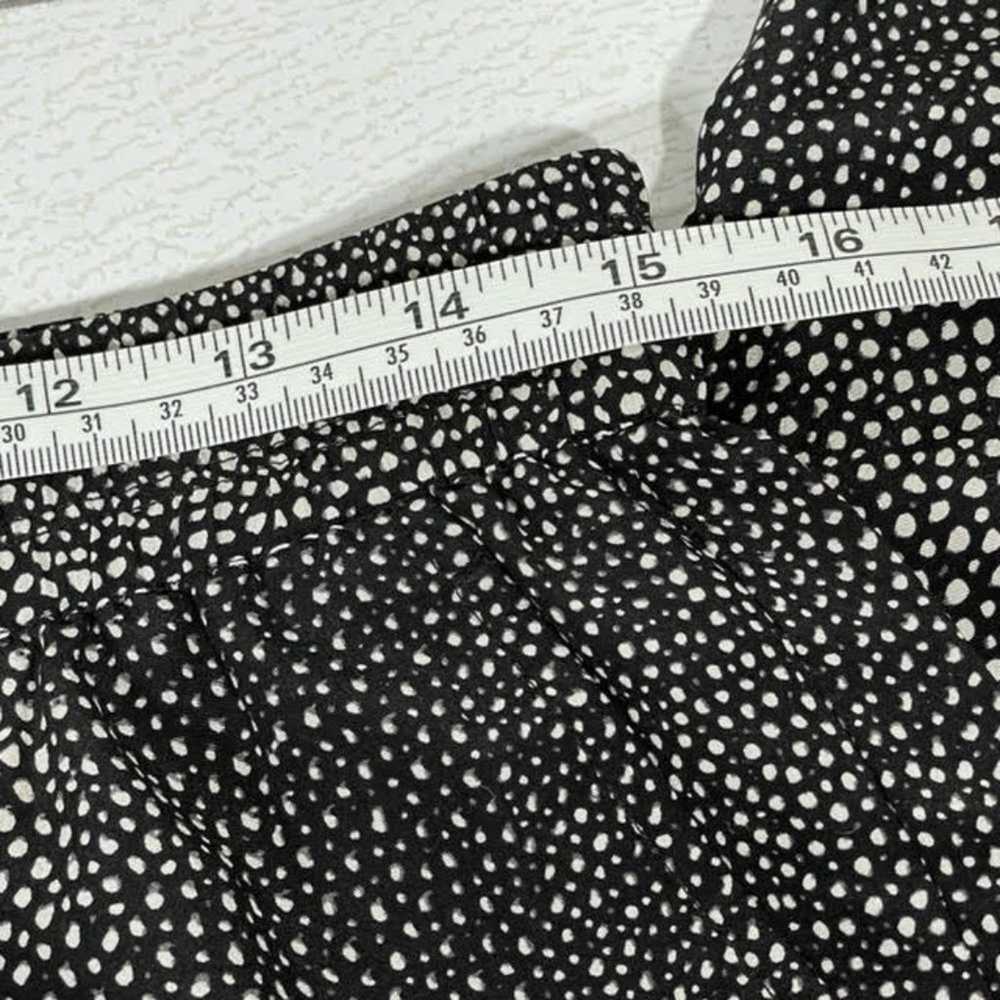 Joie Joie Black White Mini Dot Pattern Silk Loung… - image 7
