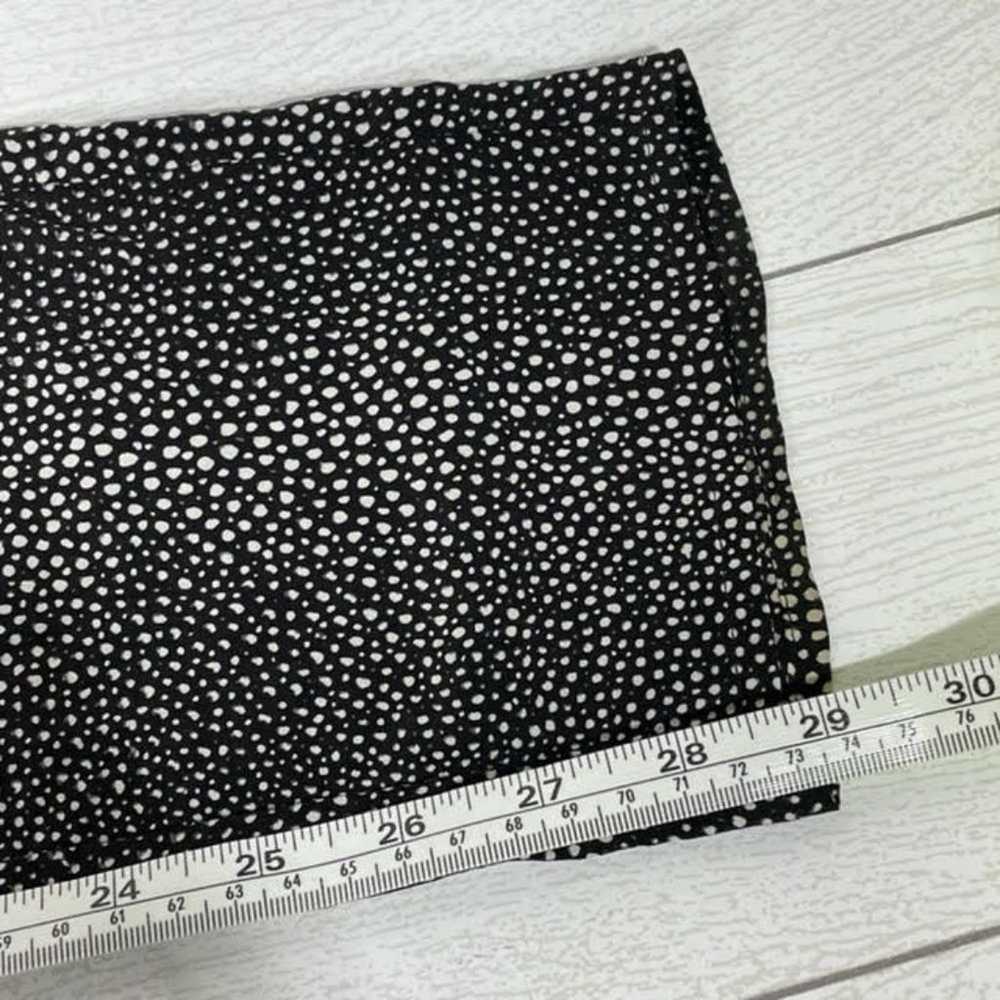 Joie Joie Black White Mini Dot Pattern Silk Loung… - image 9