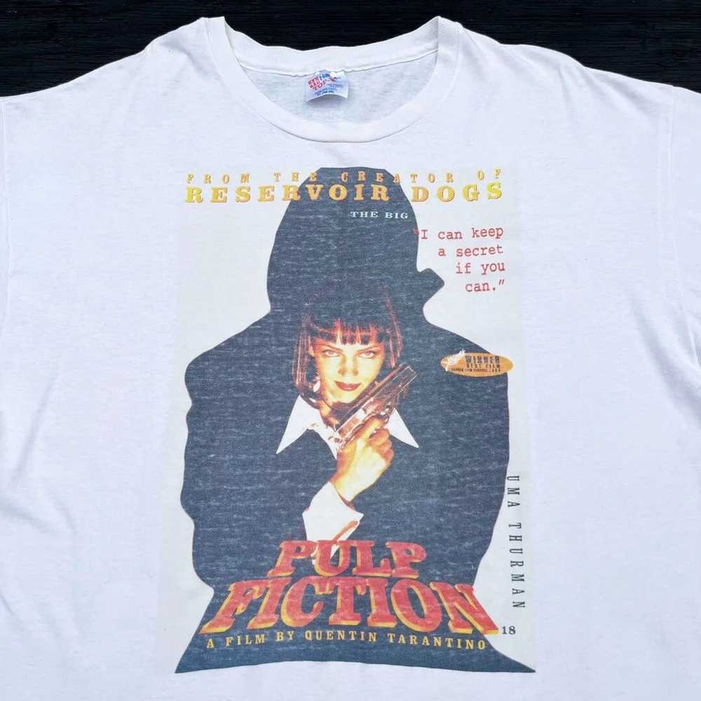 Hanes × Movie × Vintage Pulp Fiction 94 90s Vtg T… - image 2