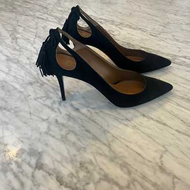 Aquazzura Forever Marilyn Black Heels size 40 - image 1