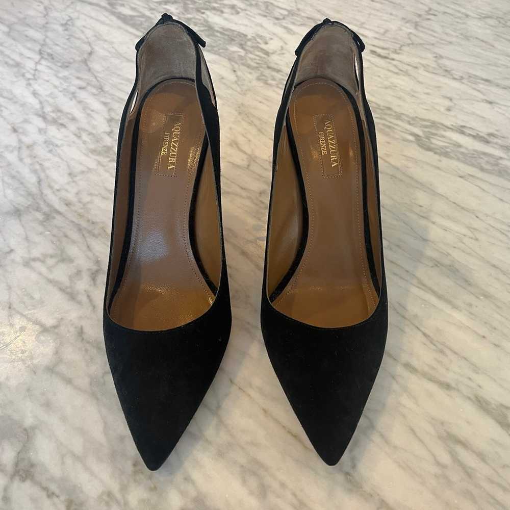 Aquazzura Forever Marilyn Black Heels size 40 - image 2