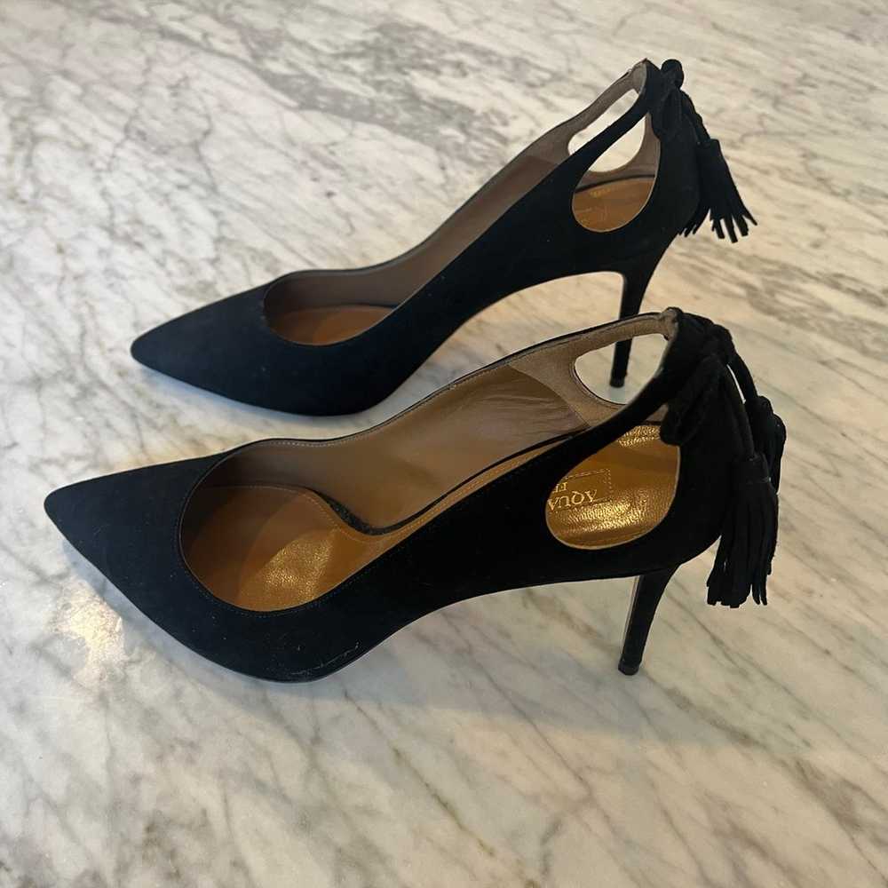 Aquazzura Forever Marilyn Black Heels size 40 - image 3