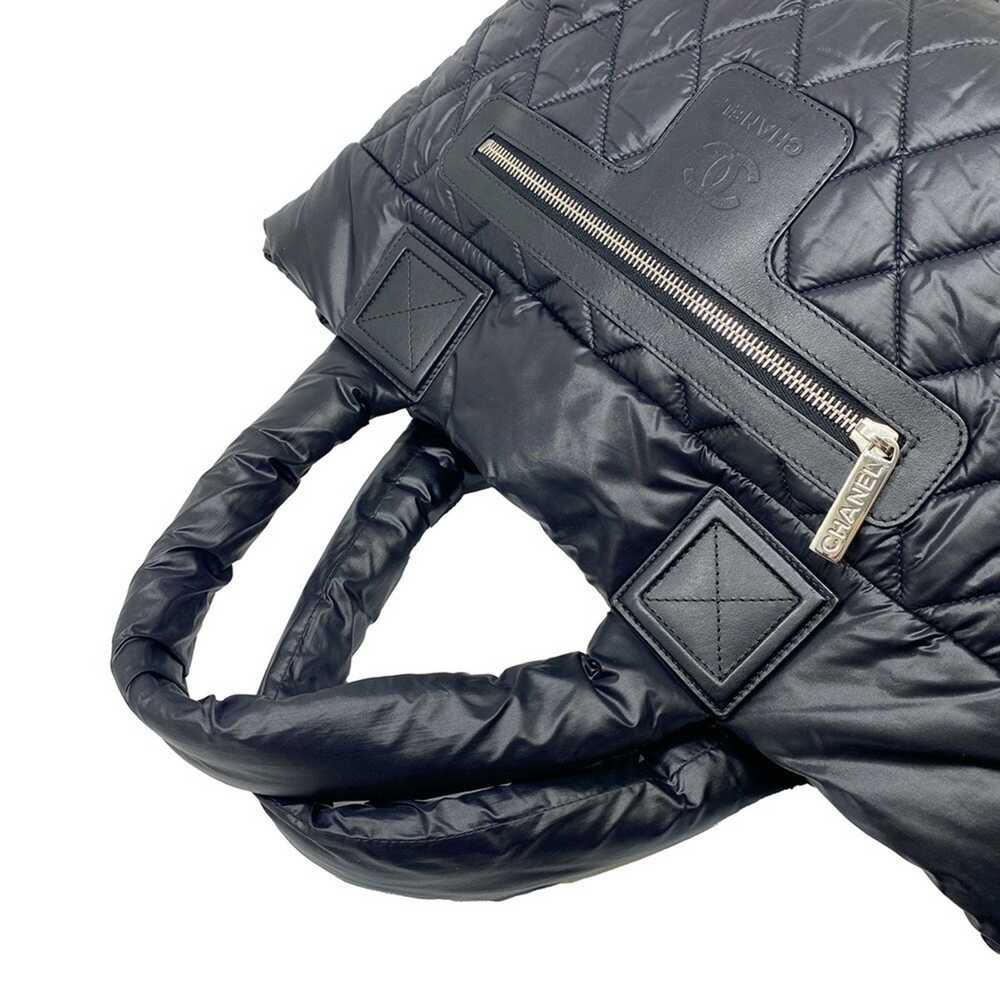 Chanel CHANEL Coco Cocoon Tote Bag Nylon Black Ha… - image 10