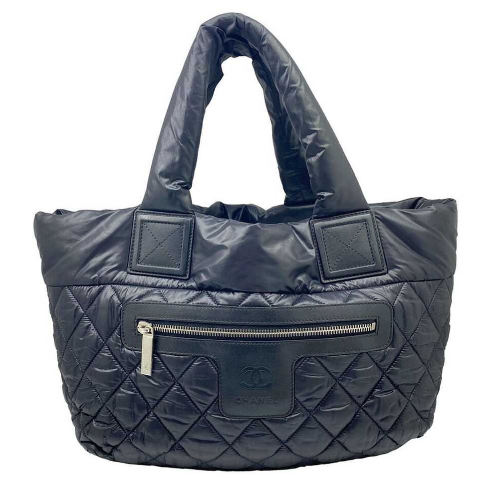 Chanel CHANEL Coco Cocoon Tote Bag Nylon Black Ha… - image 1