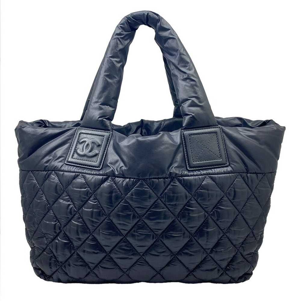 Chanel CHANEL Coco Cocoon Tote Bag Nylon Black Ha… - image 2