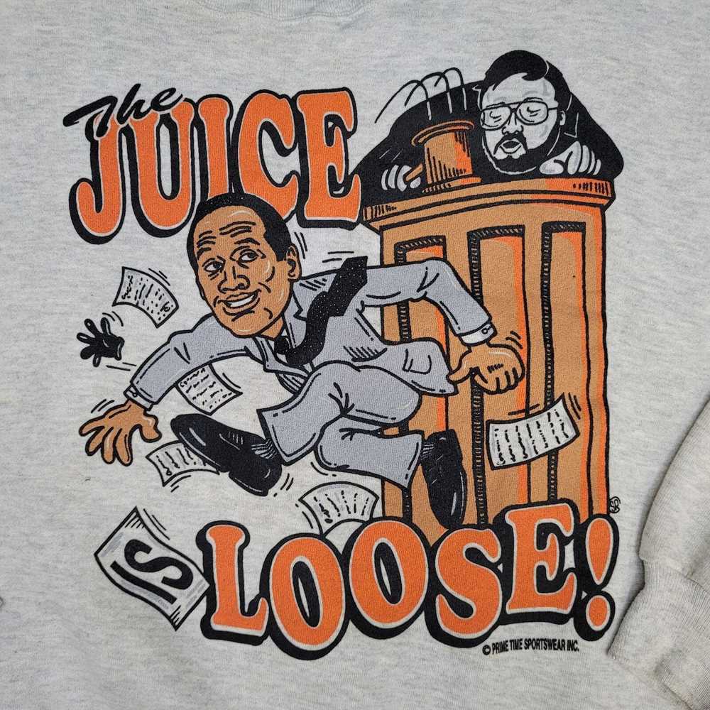 Jerzees Vintage 90s OJ-Simpson Juice-Is-Loose Swe… - image 3