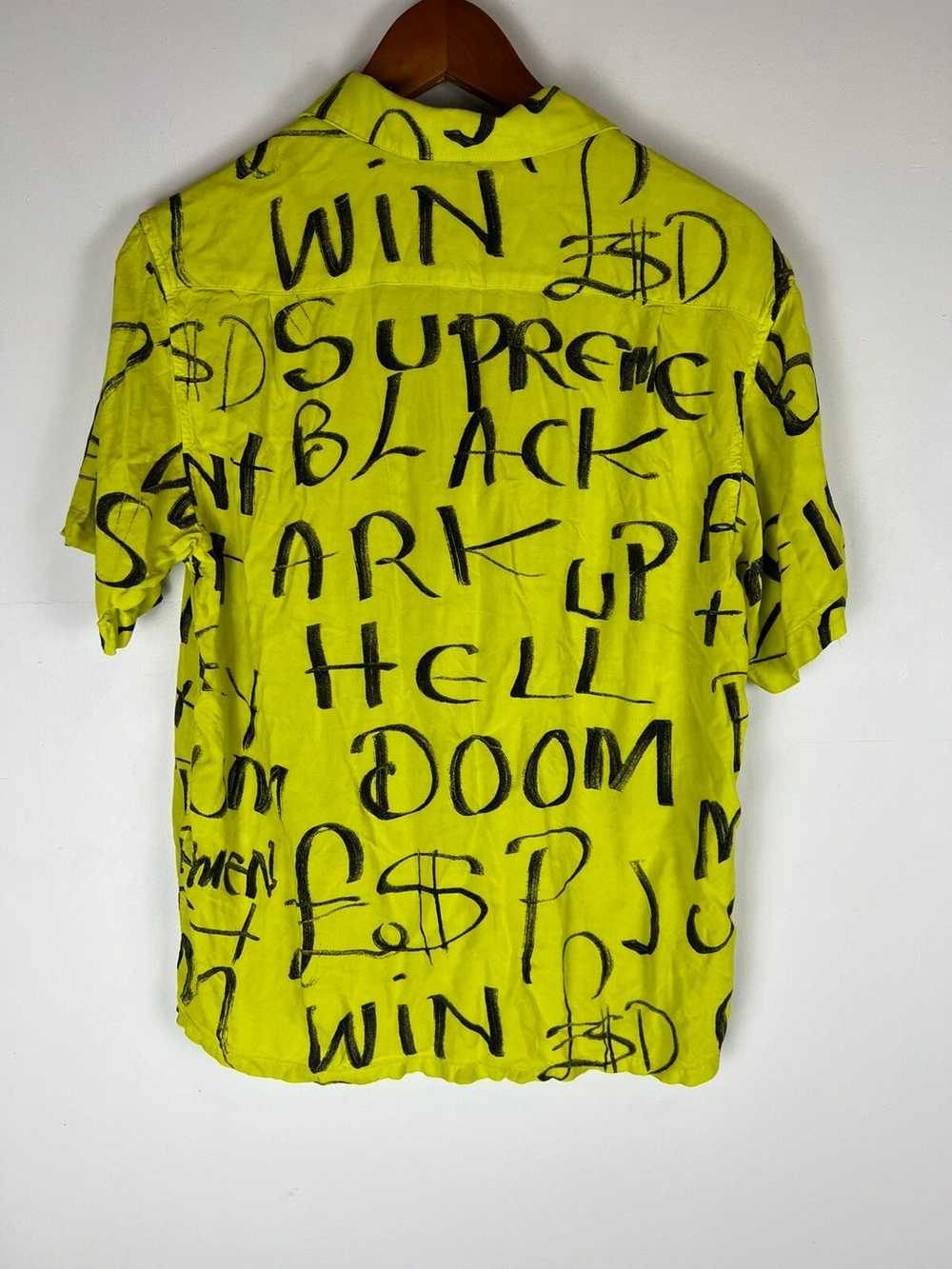 Supreme Supreme Black Ark Rayon S/S Shirt Fluores… - image 2