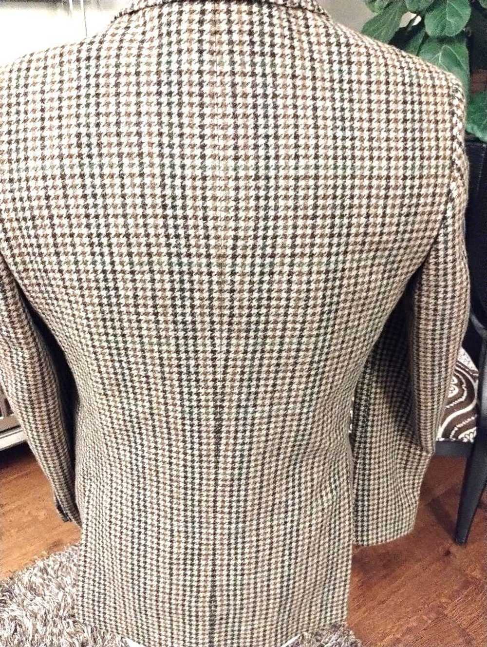 Other Mod 100% Wool 2 Button Houndstooth Blazer - image 2