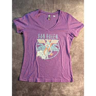 Next Level Women's Van Halen V-Neck T-Shirt - image 1